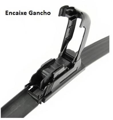 Imagem de Kit 3 Palhetas Limpador De Parabrisa Dianteito + Traseiro Peugeot 206 SW ano 2005 Ate 2008