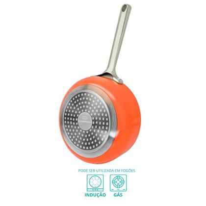 Kit 3 Panela De Indução Berlim Cerâmica Antiaderente C/ Tampa de Vidro ...