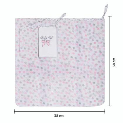 Imagem de Kit 3 Paninhos de Boca Com Bordado 38x38cm Com Prendedor Para Chupetas Varias Estampas Papi