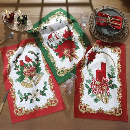 Imagem de Kit 3 Pano De Prato Copa Felpudo Natal Natalino Dohler 109