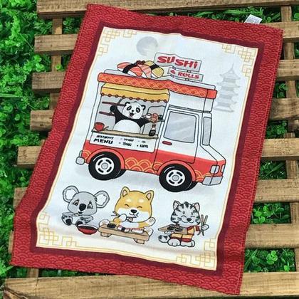 Imagem de Kit 3 Pano De Prato Estampado Estampas Variadas Pano De Copa Macio Em Algodao