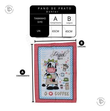 Imagem de Kit 3 Pano De Prato Estampado Estampas Variadas Pano De Copa Macio Em Algodao