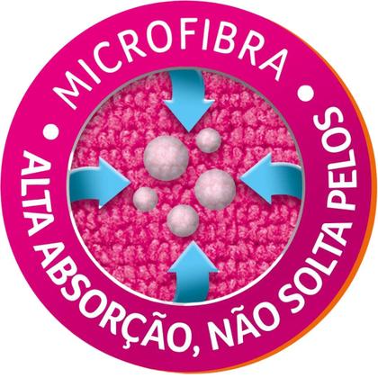 Imagem de Kit 3 Panos de Chão para Limpeza Geral Pisos Janelas Microfibra Condor 1676