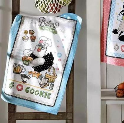 Imagem de Kit 3 Panos de Copa Felpudo Estampado Dohler