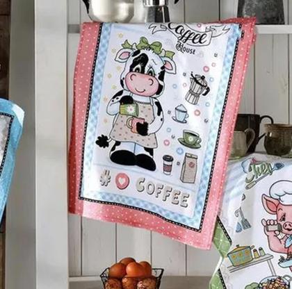 Imagem de Kit 3 Panos de Copa Felpudo Estampado Dohler