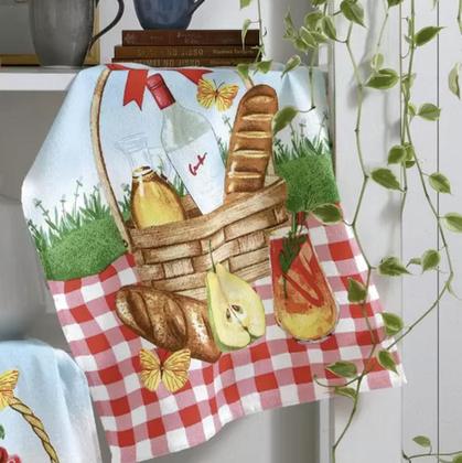 Imagem de Kit 3 Panos de Copa Felpudo Estampado Dohler