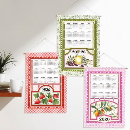 Imagem de Kit 3 Panos de Copa Havana Calendário Digital 2026 C Dohler