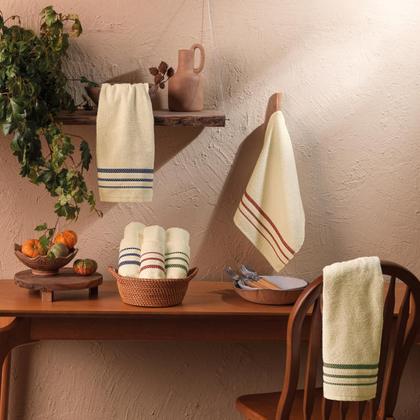 Imagem de Kit 3 Panos De Prato Teka Premium Nobre 100% Algodão 45x70cm