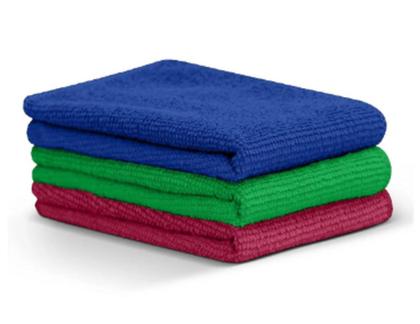 Imagem de Kit /3 Panos Microfibra 30x30cm Multiuso, Camesa Polimento, Carro Automotivo, Limpar, Cores Sortidas