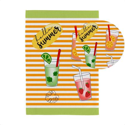 Imagem de Kit 3 Panos Prato Cozinha Pia Copa Estampado Algodão Macio