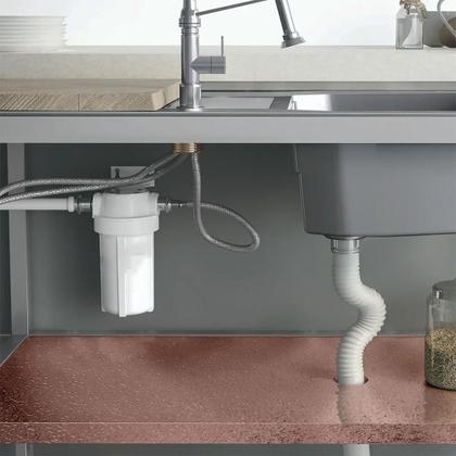 Imagem de Kit 3 Papel de Parede Adesivo Cozinha Resistente a Alta Temperatura Rose Gold 15M