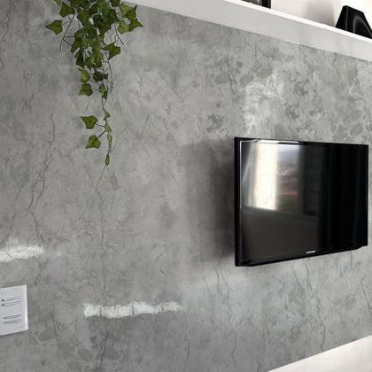 Imagem de Kit 3 Papel de Parede Adesivo Marmore Travertino Verde 15m