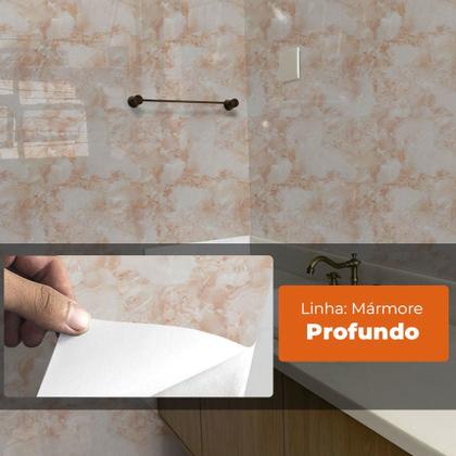 Imagem de Kit 3 Papel Parede Pedra Marmore Profundo Lavavel 15M
