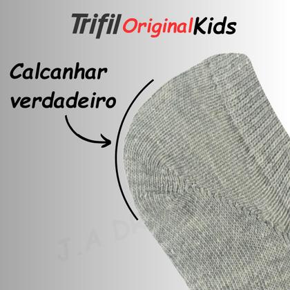 Imagem de Kit 3 Pares de Meia Infantil Sapatilha Trifil Unissex 5442