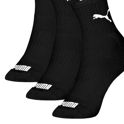 Imagem de Kit 3 Pares De Meias Puma Masculinas Sapatilhas Cano Médio 4530