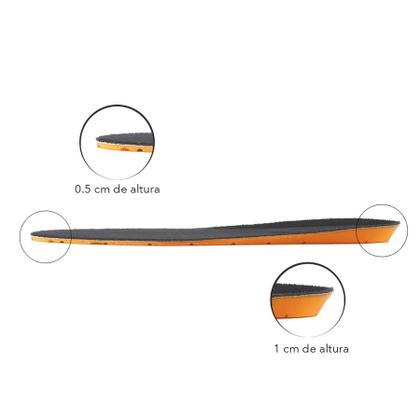 Imagem de Kit 3 Pares de Palmilhas P/ Esporão Ortopédica Alto Conforto