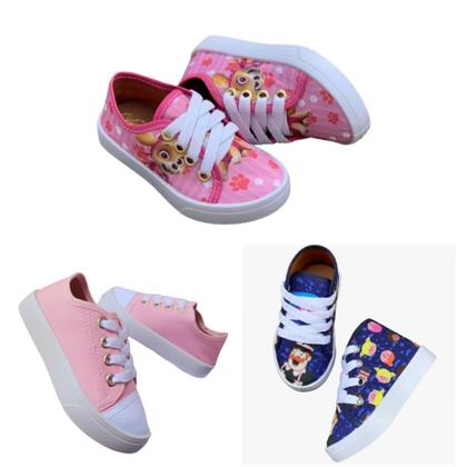 Kit 3 Pares De Tênis Infantil Feminino e Masculino De Bebê Vários Modelos - PL Shoes Imagem de Kit 3 Pares De Tênis Infantil Feminino e Masculino De Bebê Vários Modelos
