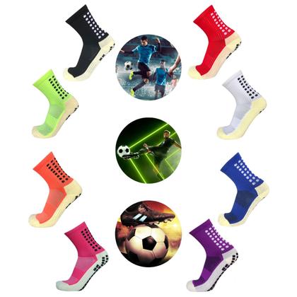 Imagem de Kit 3 pares Meia Antiderrapante Futebol Esportivo Profissional Meião Tipo Trusox Pro Soccer Prosocks