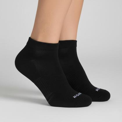 Imagem de Kit 3 Pares Meia Hoahi Cano Curto Unissex - Preto e Branco