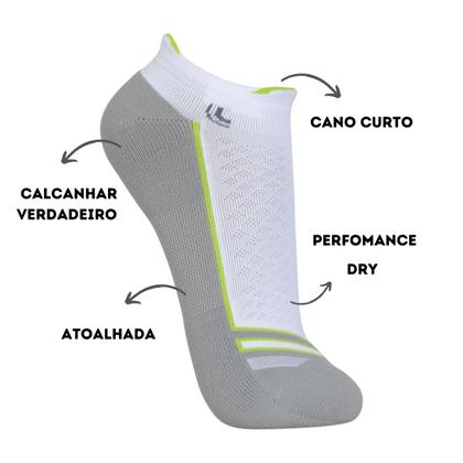 Imagem de Kit 3 Pares Meia Lupo Original Performance Sport Dry Esporte Unissex