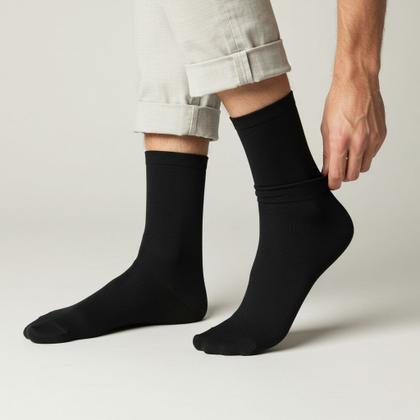 Imagem de Kit 3 Pares Meias de Classic Cano Médio Masculina Feminina Unissex Sortida