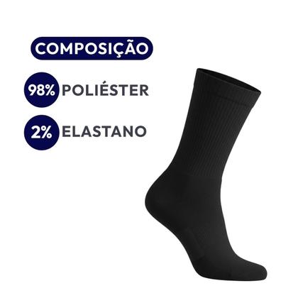 Imagem de Kit 3 Pares Meias de Classic Cano Médio Masculina Feminina Unissex Sortida