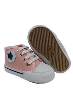 Imagem de Kit 3 pares Sapatinho Bebê Tênis Cano Alto Menina