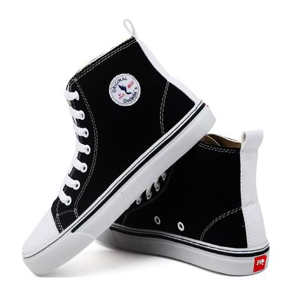 Imagem de Kit 3 Pares Tenis Casual Cano Curto Dudadias com Cadarço e Sola Emborrachada