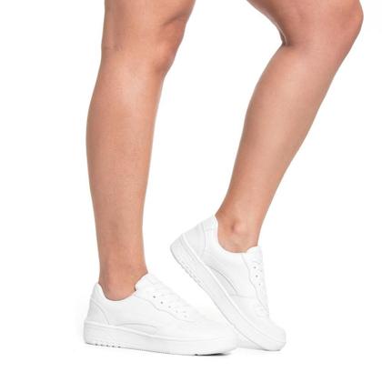 Imagem de Kit 3 Pares Tênis Casual Feminino com Recortes Dia a Dia