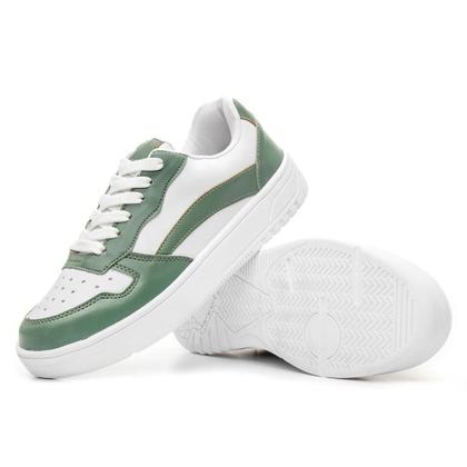 Imagem de Kit 3 Pares Tênis Casual Feminino com Recortes Dia a Dia