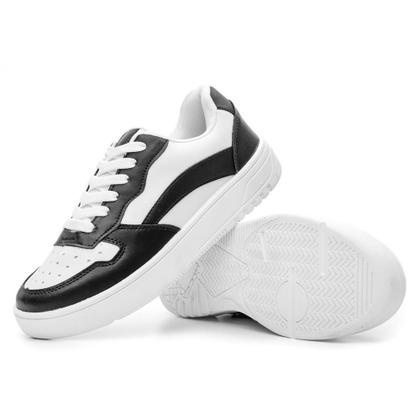Imagem de Kit 3 Pares Tênis Casual Feminino com Recortes Dia a Dia
