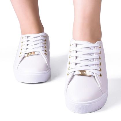 Imagem de Kit 3 Pares Tenis Casual Feminino Sola Alta Flatform Sapato Básico