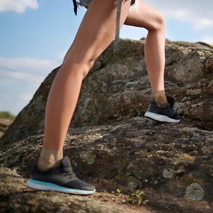 Imagem de KIT 3 PARES - Tornozeleira De Compressão Meias Sem Ponteira Unissex Ortopédico Para Dores Inchaços PRETO / BEGE