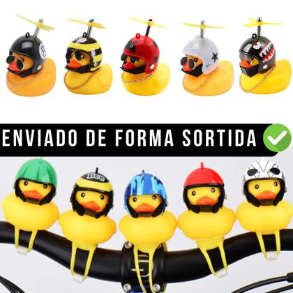 Imagem de Kit 3 Patinho Buzina Pato Guidão Bicicleta Bike Moto Hélice