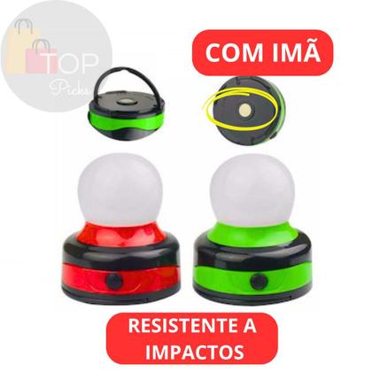 Imagem de Kit  3 Pçs Abajur Luminária De Led Com Imã A Pilha Multiuso Lanterna