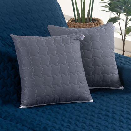 Imagem de Kit 3 Pçs Capa Protetora de Sofá Retrátil Assento 2,40m Shield Dupla Face Hipercal 400 Fiose Capas de Almofada