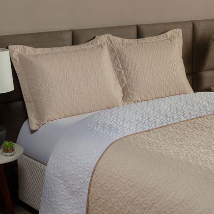 Imagem de Kit 3 Pçs Cobre Leito Casal Queen Clara Dupla Face