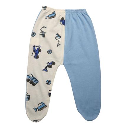 Imagem de Kit 3 Pcs Mijao Com Pe Estampado Algodao Menina E Menino