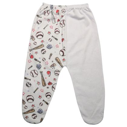 Imagem de Kit 3 Pcs Mijao Com Pe Estampado Algodao Menina E Menino