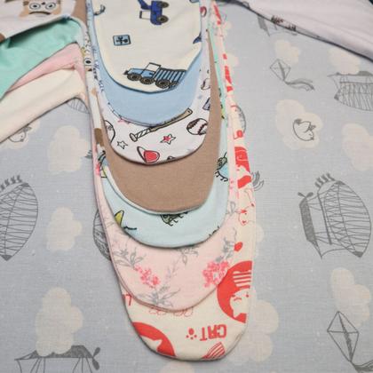 Imagem de Kit 3 Pcs Mijao Com Pe Estampado Algodao Menina E Menino