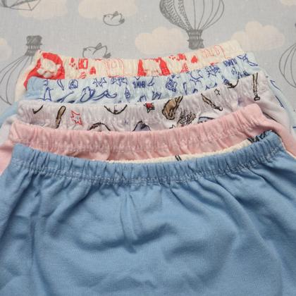 Imagem de Kit 3 Pcs Mijao Com Pe Estampado Algodao Menina E Menino