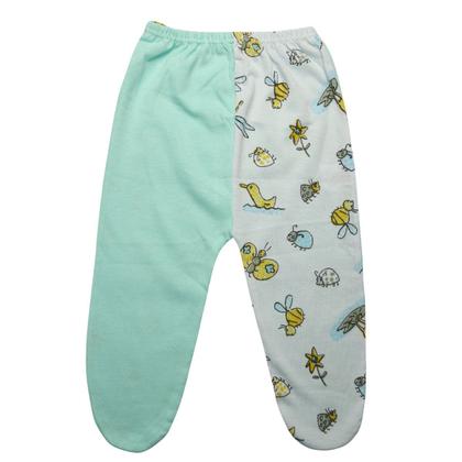 Imagem de  Kit 3 Pcs Roupa Bebe Mijao Culote Com Pe Estampas Sortidas