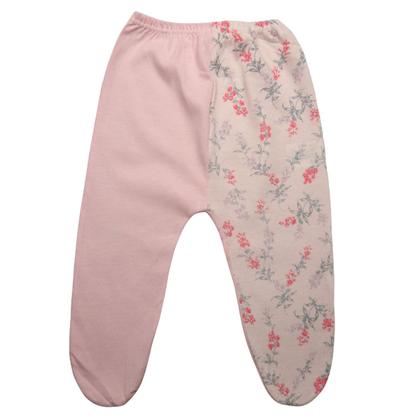 Imagem de  Kit 3 Pcs Roupa Bebe Mijao Culote Com Pe Estampas Sortidas