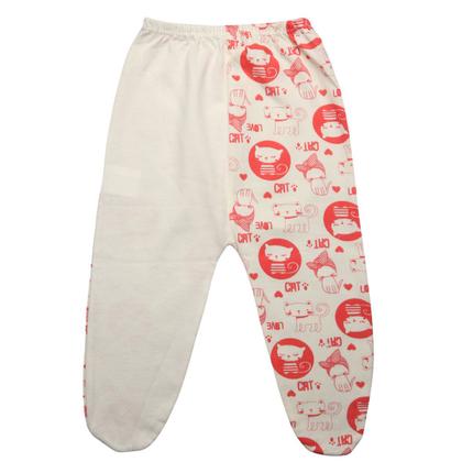 Imagem de  Kit 3 Pcs Roupa Bebe Mijao Culote Com Pe Estampas Sortidas
