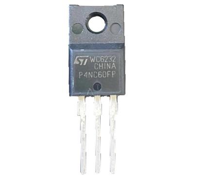 Imagem de Kit 3 pçs - transistor p4nc60fp - p4n60 fp isolado - mosfet