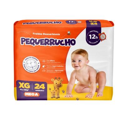Imagem de Kit 3 PCT Fralda Descartável Pequerrucho Mega Todos os tamanhos