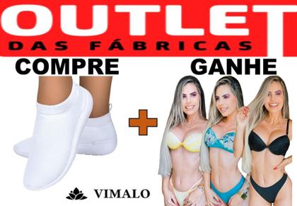 Imagem de Kit 3 peças  = 1 tênis meia vl07 branco + conjunto de lingeries