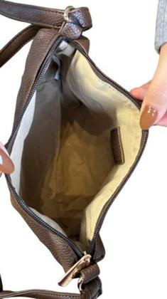 Imagem de Kit 3 Peças Bolsa Feminina Com Alça Trançada - Marrom