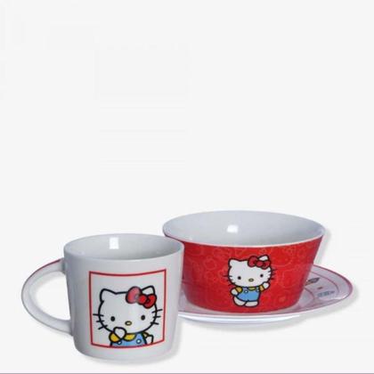 Imagem de Kit 3 peças Café da Manhã Hello Kitty - ZonaCriativa
