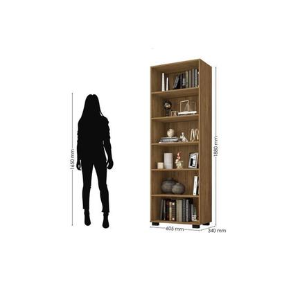 Imagem de Kit 3 Peças com Cadeira para Escritório, Estante Livreiro e Escrivaninha Gávea